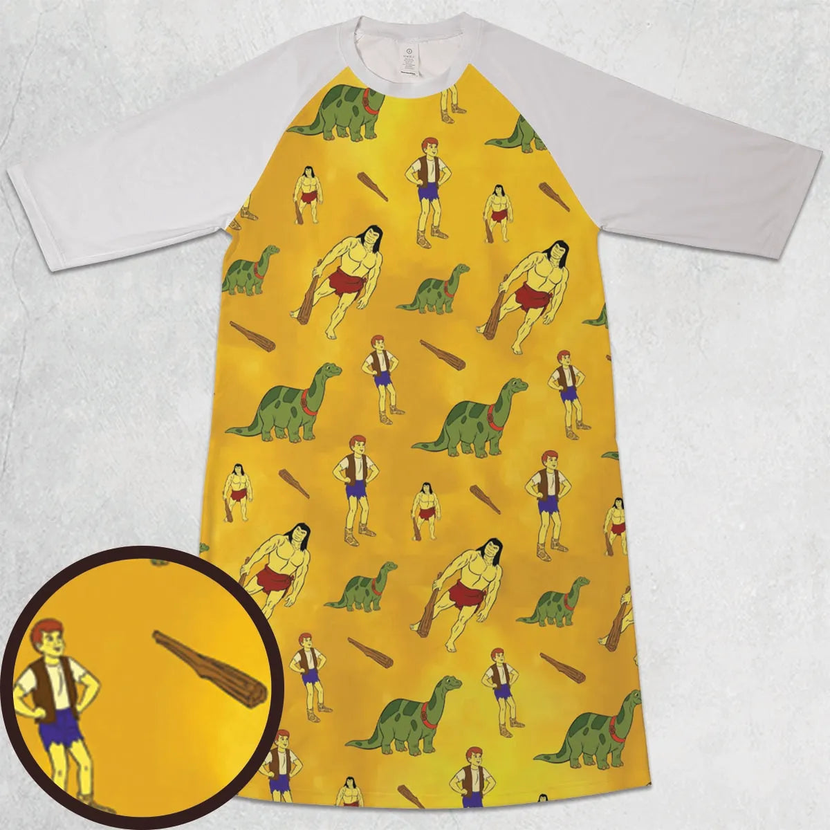3/4 Sleeve Raglan Dress - 77XLDG2U