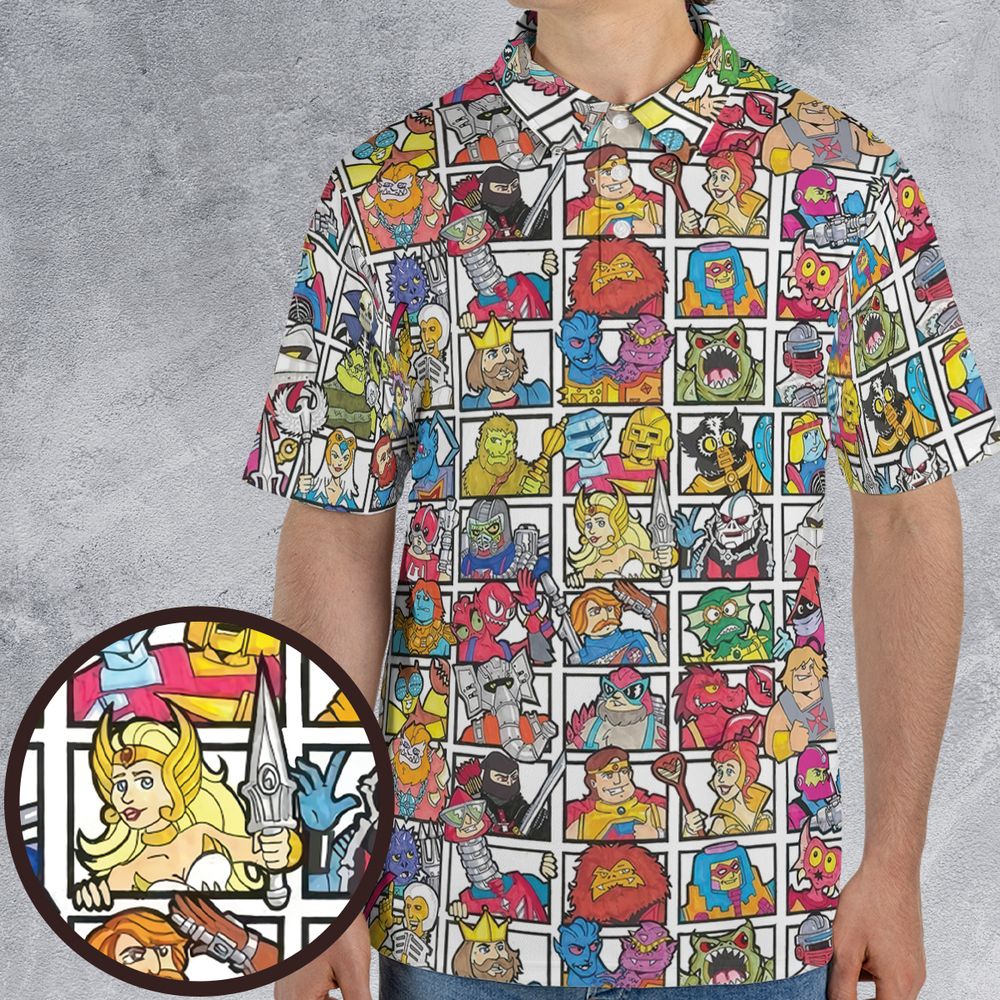 AOP Men/Women Polo Shirt - Z77QSKBR -  - 1