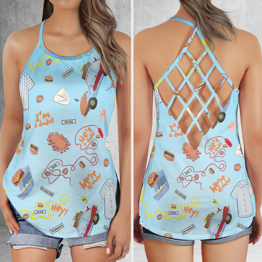 Criss Cross Tank Top - QDKKRBAN -  - 1