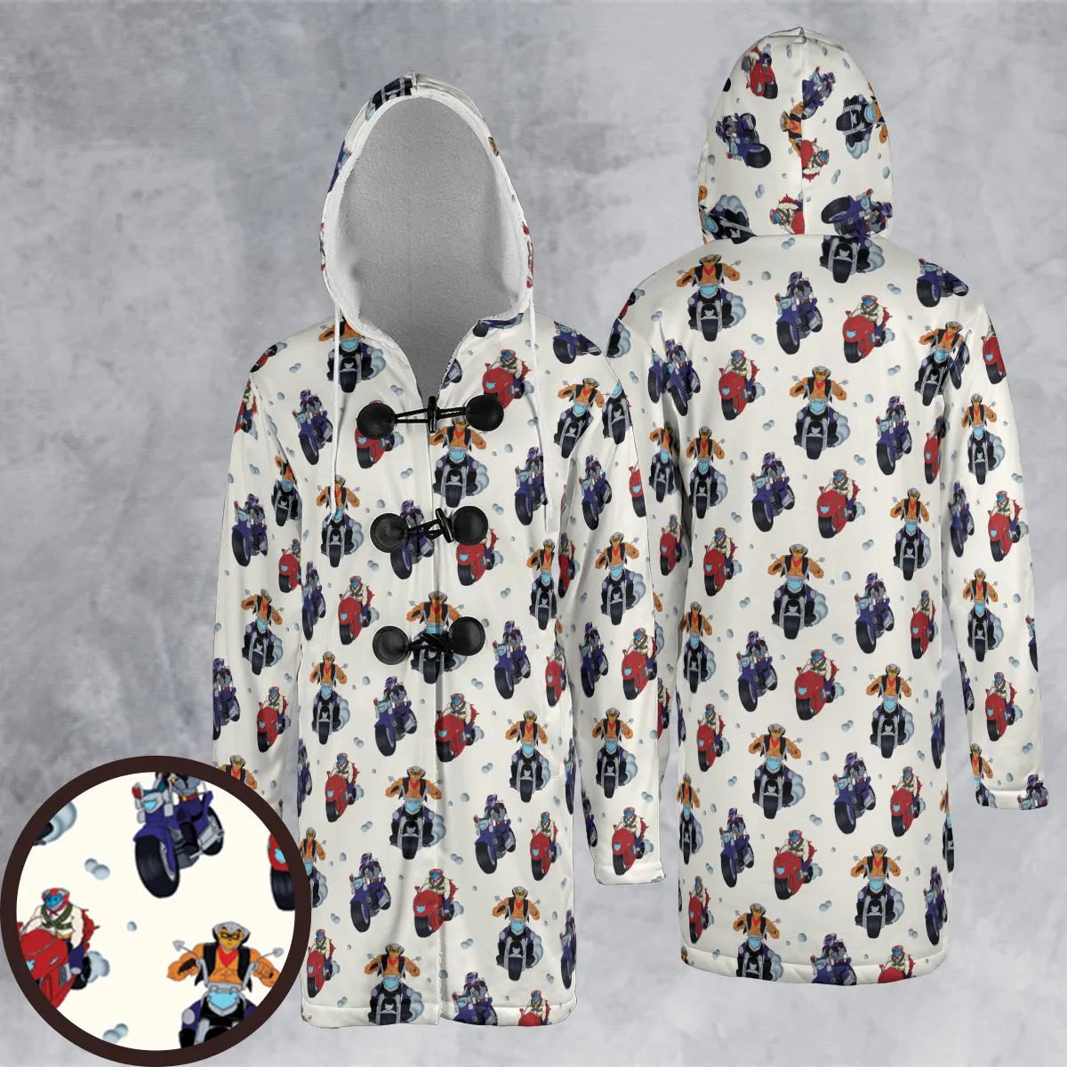 Hooded Cloak Coat - X2XF8L2P