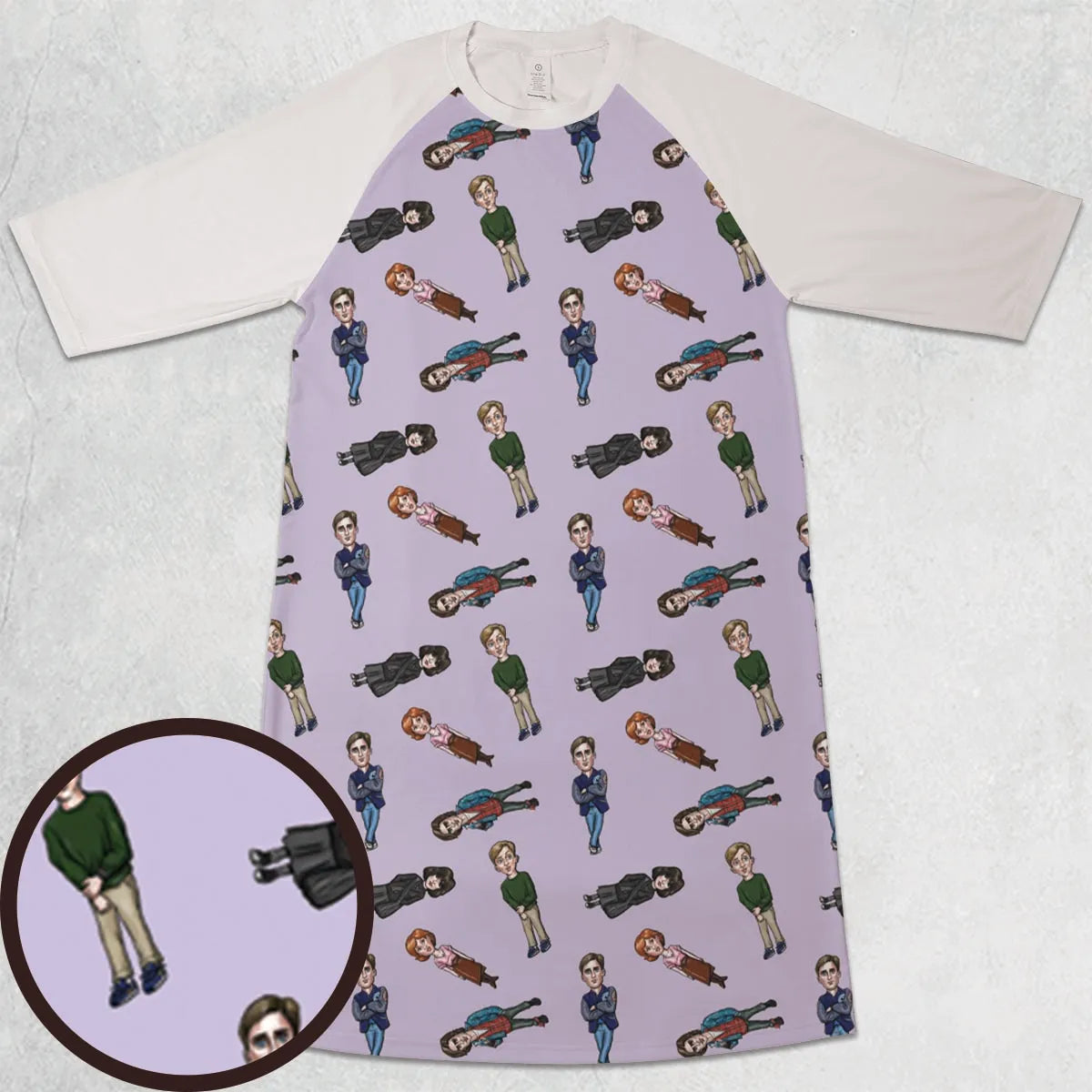 3/4 Sleeve Raglan Dress - BJZ23JZN