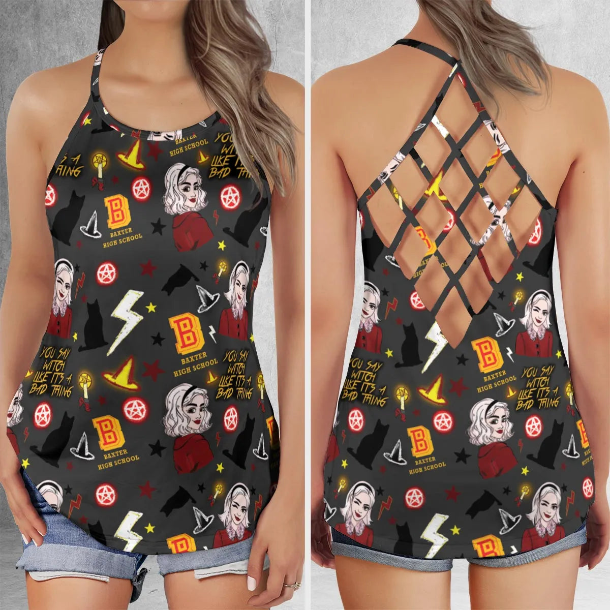 Criss Cross Tank Top - 624KQTEX