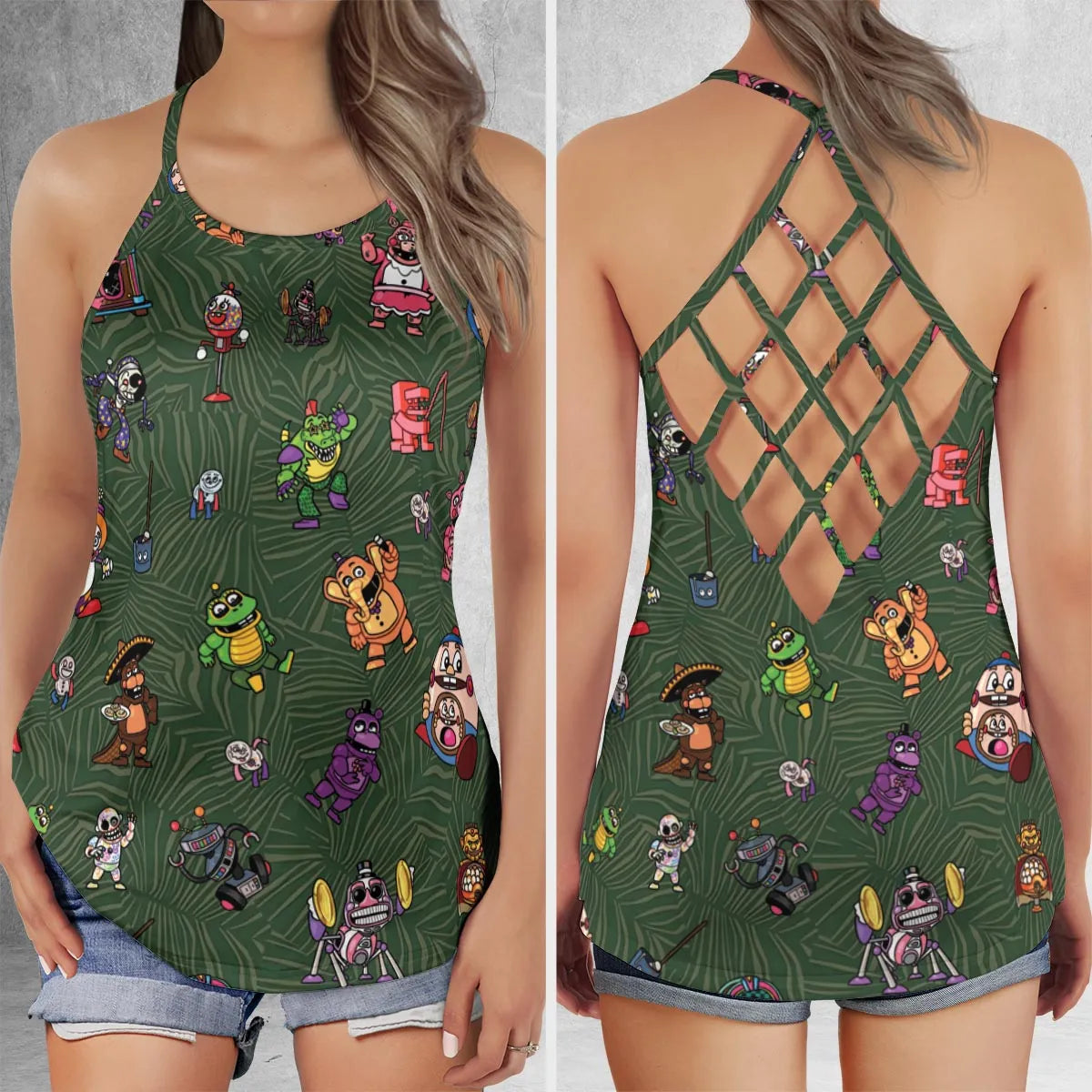 Criss Cross Tank Top - SX4GEQDR