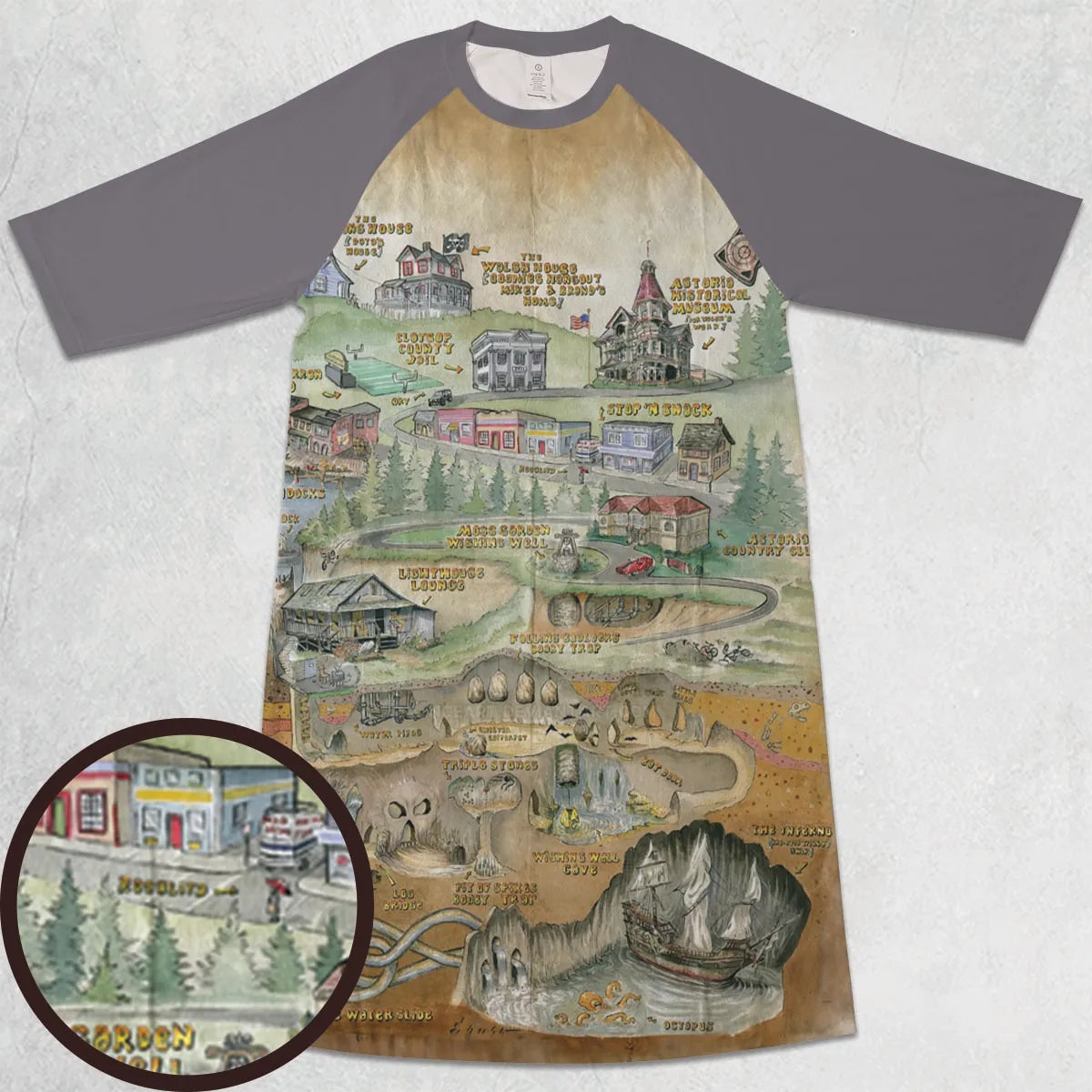 3/4 Sleeve Raglan Dress - 3RWP3CT7