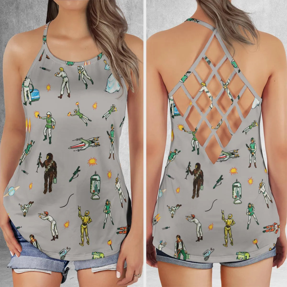 Criss Cross Tank Top - 65PEZJ8X