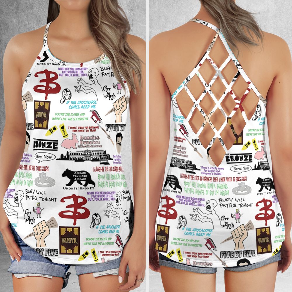 Criss Cross Tank Top - WEPH25M4 -  - 1