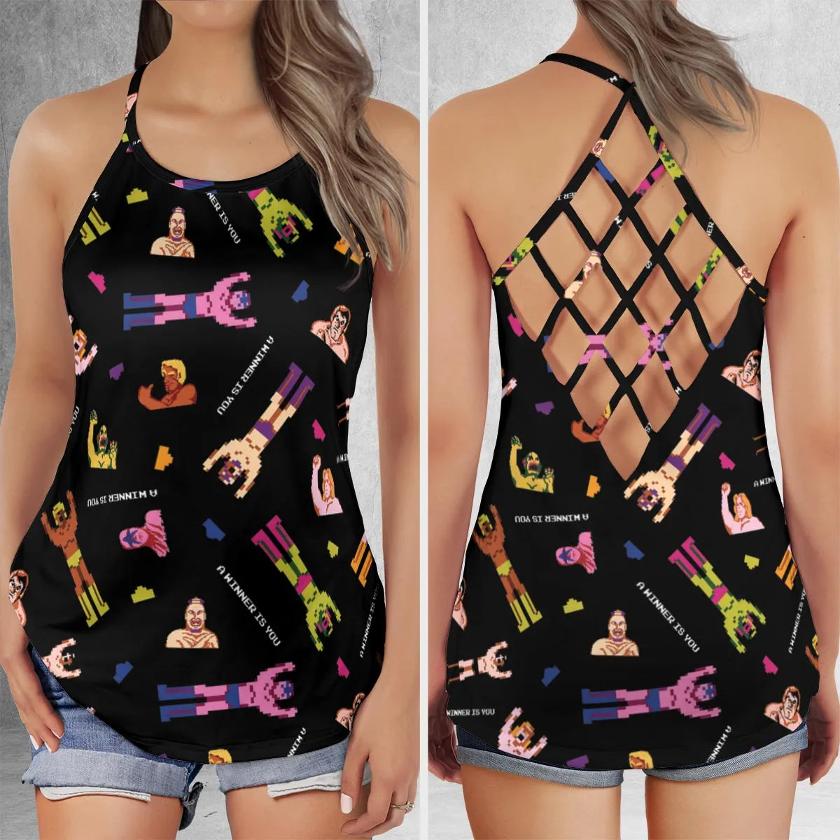 Criss Cross Tank Top - 8SSCDR1Z