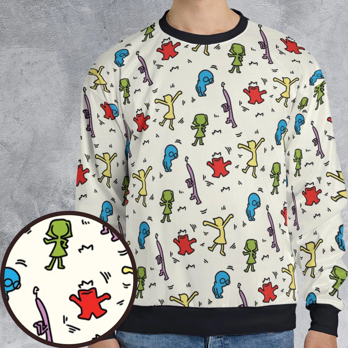 All-over Print Sweatshirt - B4XK663K