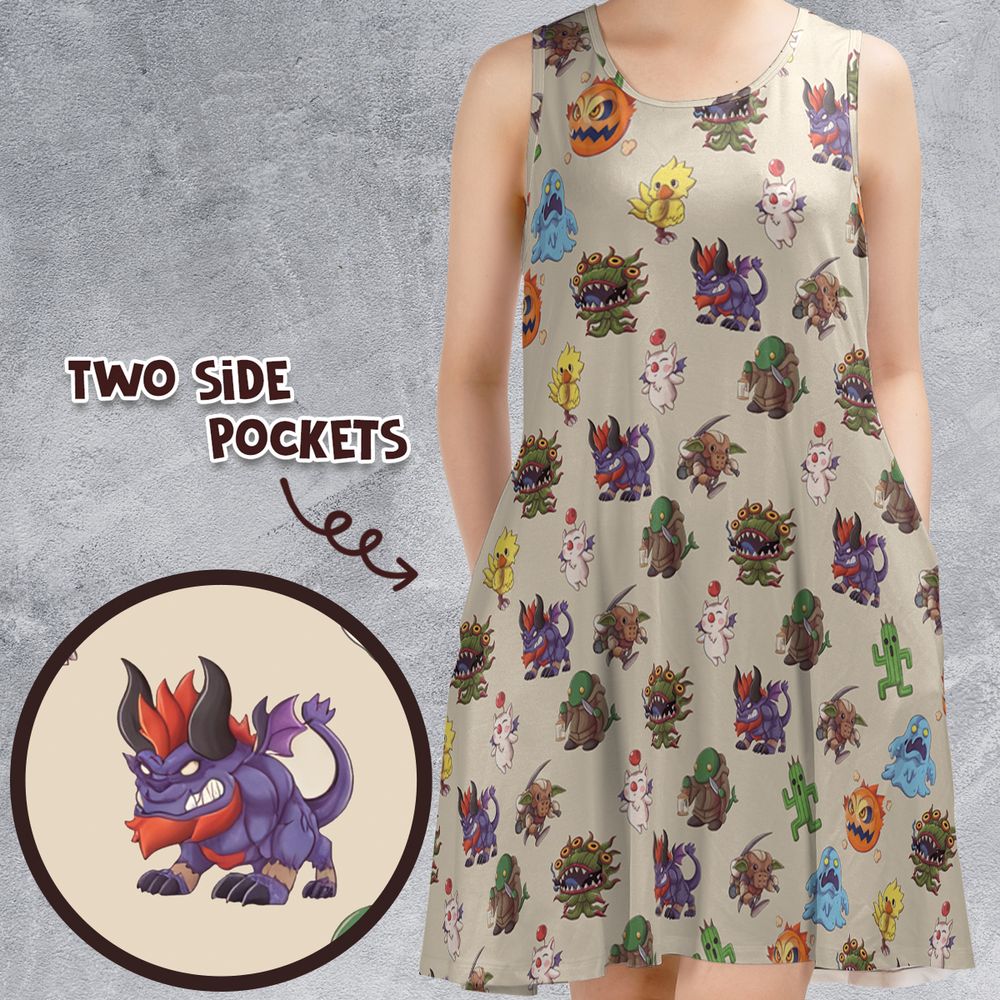 Sleeveless Dress - WH1ER72E -  - 1