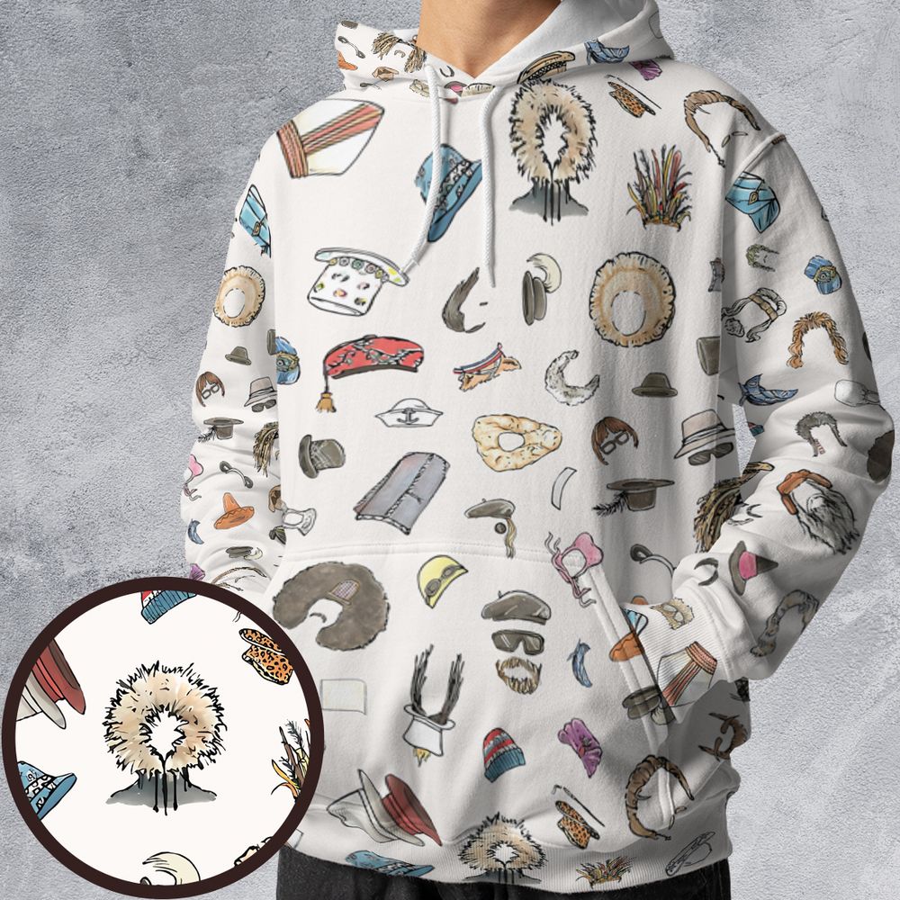 All-over Print Hoodie - Z1864F7V -  - 1