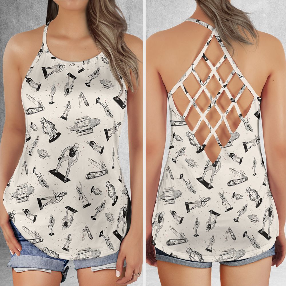 Criss Cross Tank Top - T5FXMXHK -  - 1