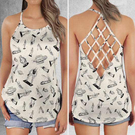 Criss Cross Tank Top - T5FXMXHK -  - 1