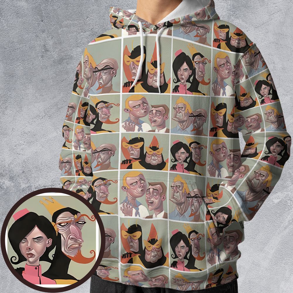 All-over Print Hoodie - TTX7K52L -  - 1