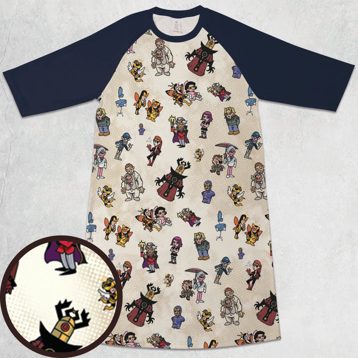 3/4 Sleeve Raglan Dress - PXNV8AWX