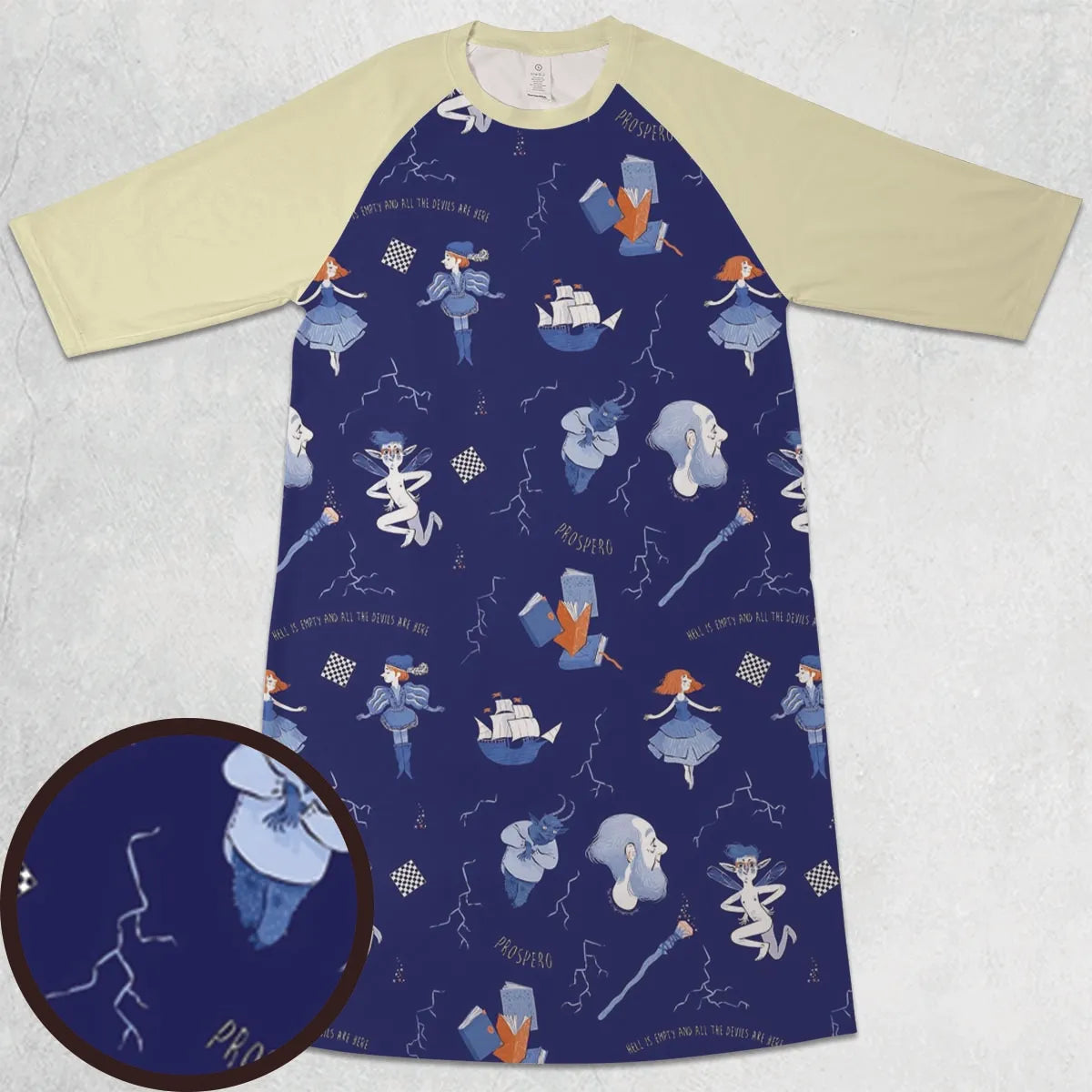 3/4 Sleeve Raglan Dress - RGYQ2NK5