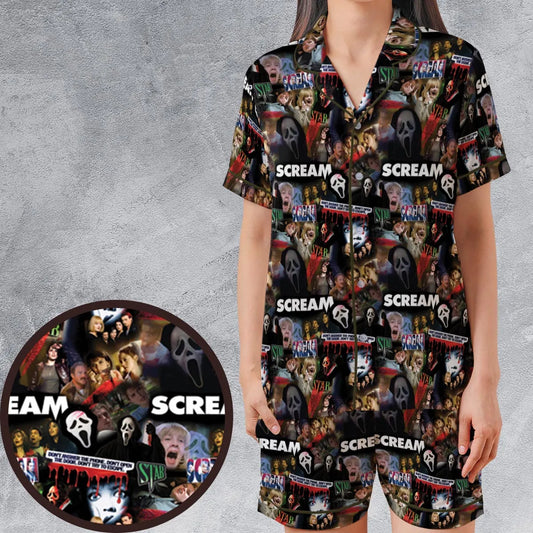 Satin Short-Sleeve Pajamas Set - PGN6Z9VH