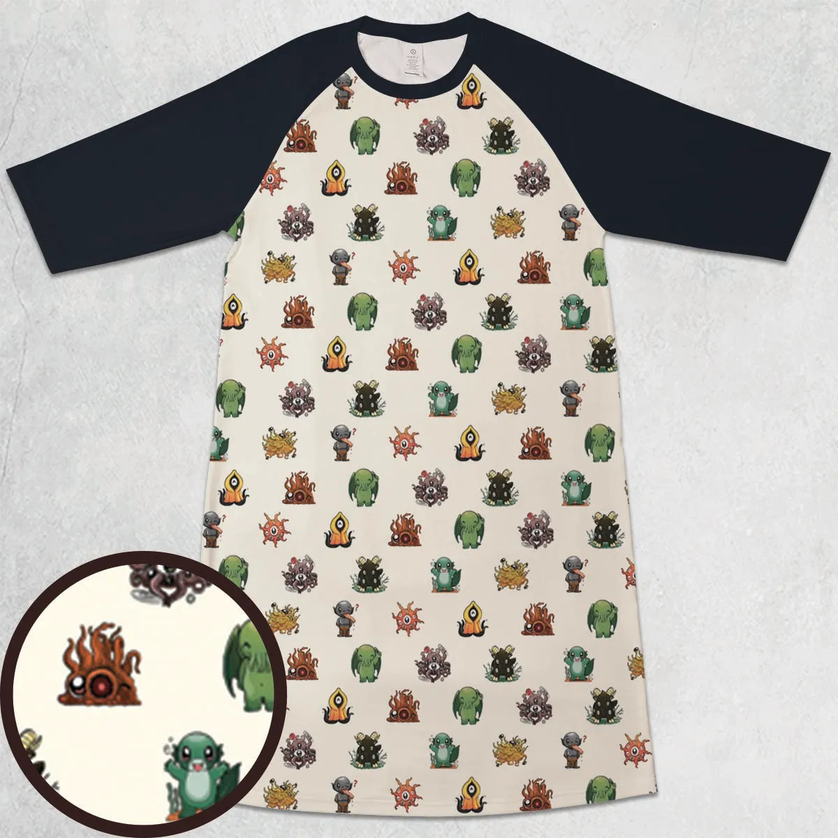 3/4 Sleeve Raglan Dress - VBKYXL3E