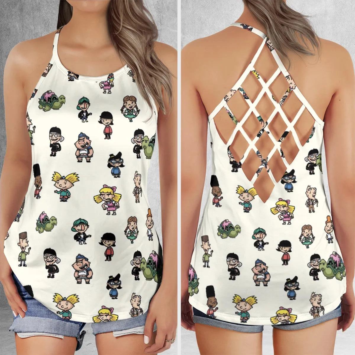 Criss Cross Tank Top - AGFQCF92
