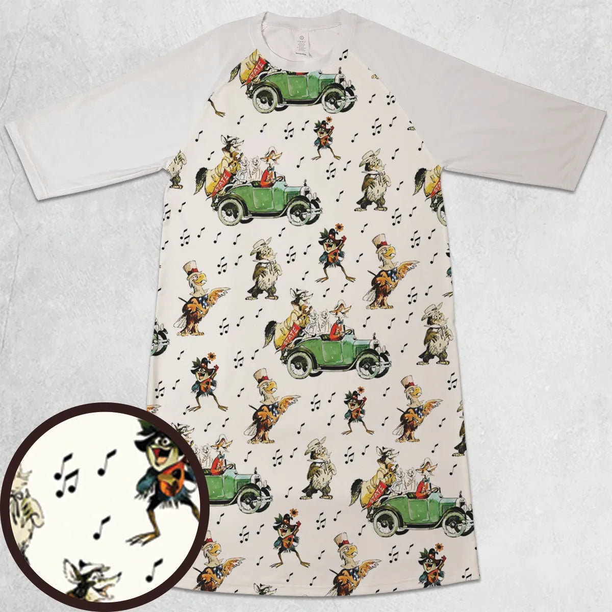 3/4 Sleeve Raglan Dress - 1YYD8Y5T