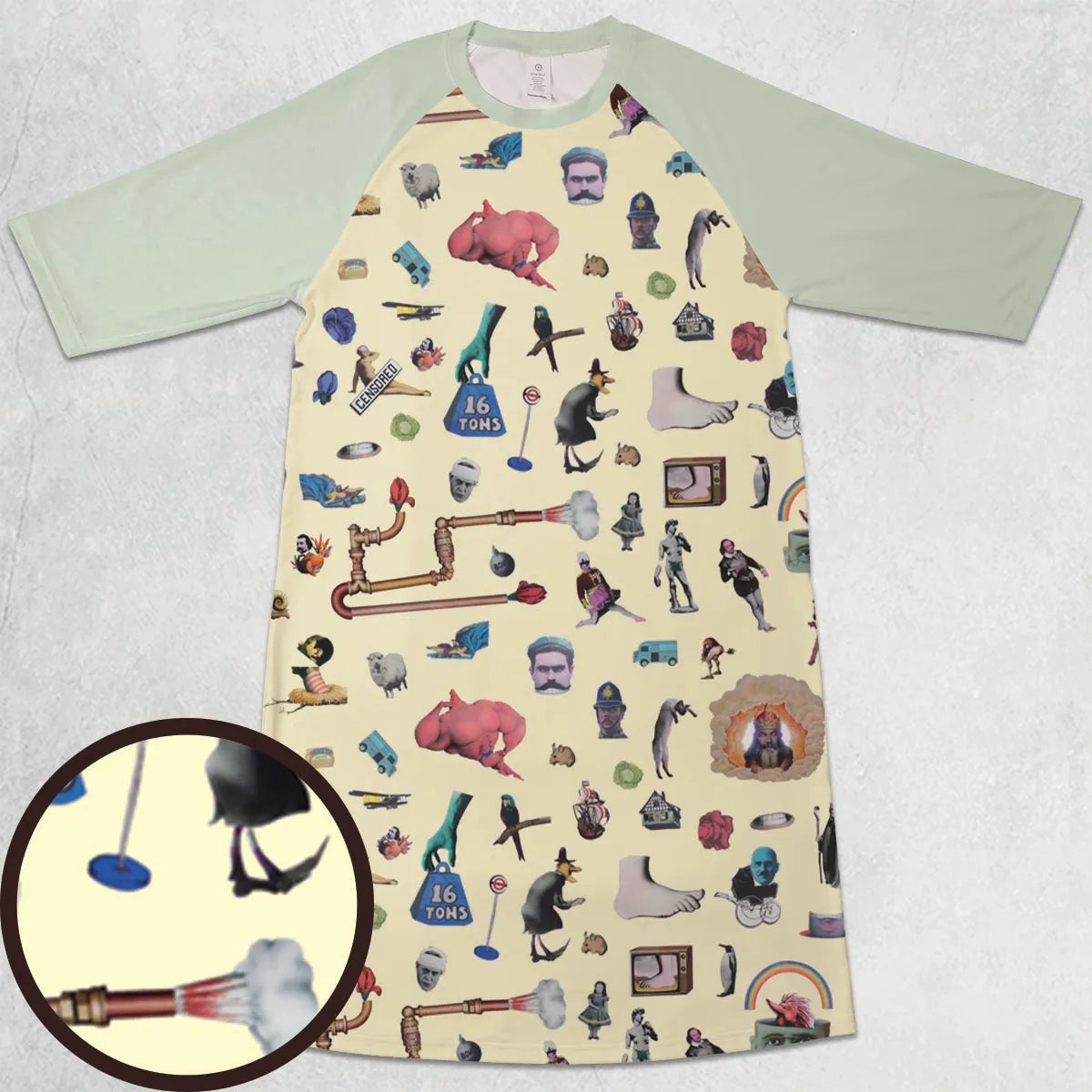3/4 Sleeve Raglan Dress - C8FRLAAR