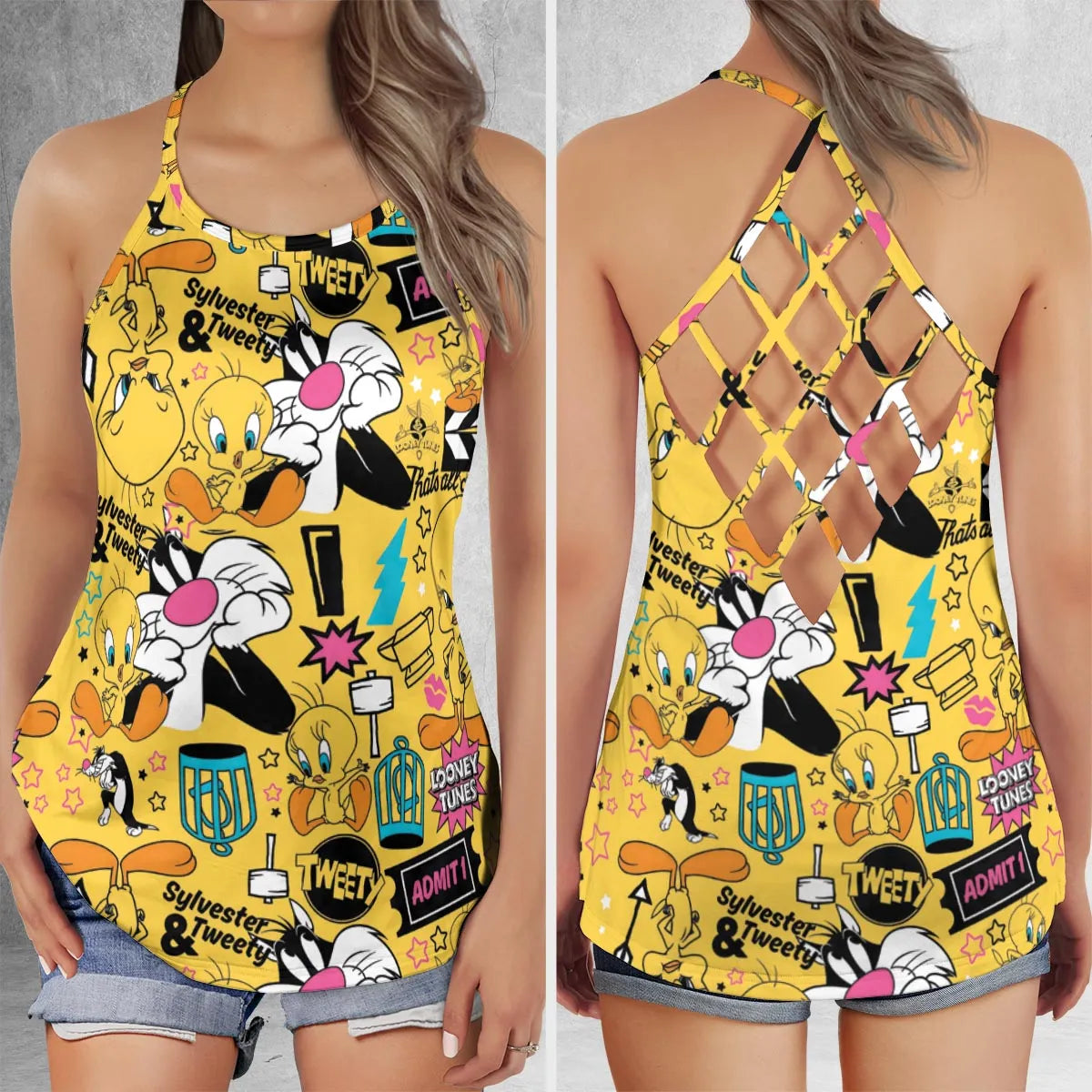 Criss Cross Tank Top - A58W34VK