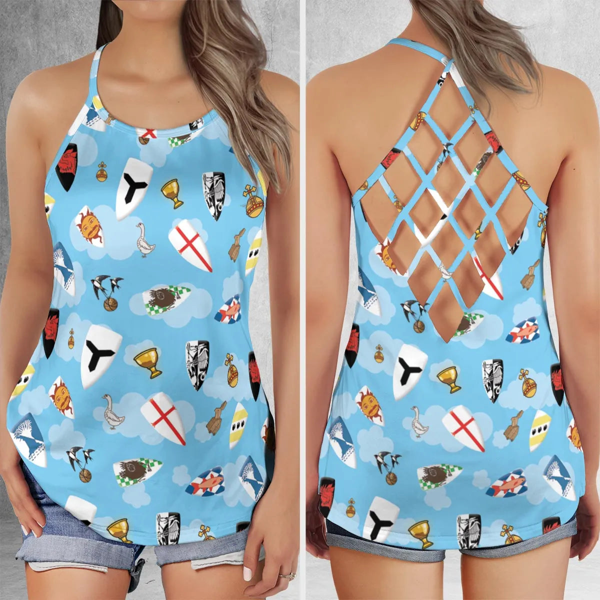 Criss Cross Tank Top - 1SVMB7Y6
