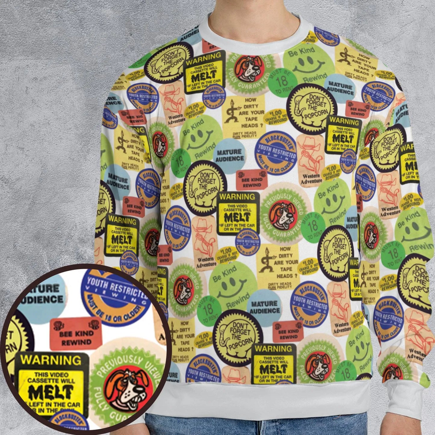 All-over Print Sweatshirt - X77VHFD7
