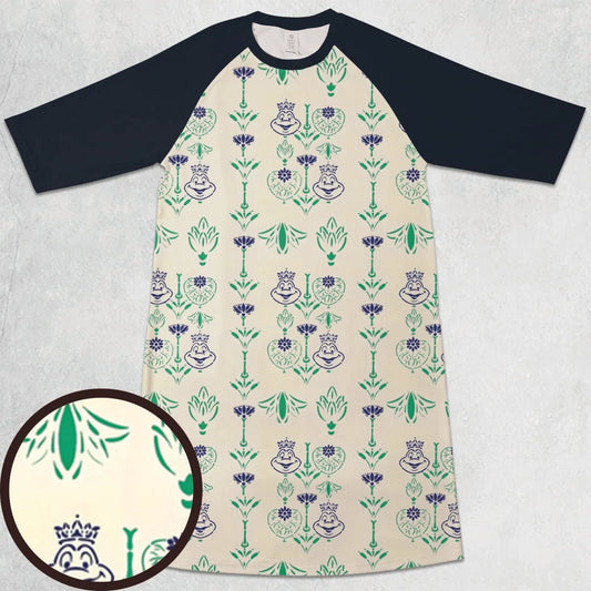 3/4 Sleeve Raglan Dress - 1Y72BVXW