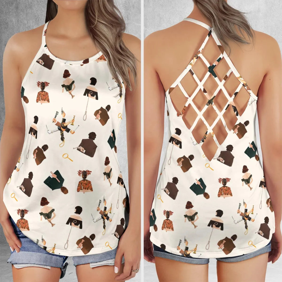 Criss Cross Tank Top - 7ZF4PTTQ