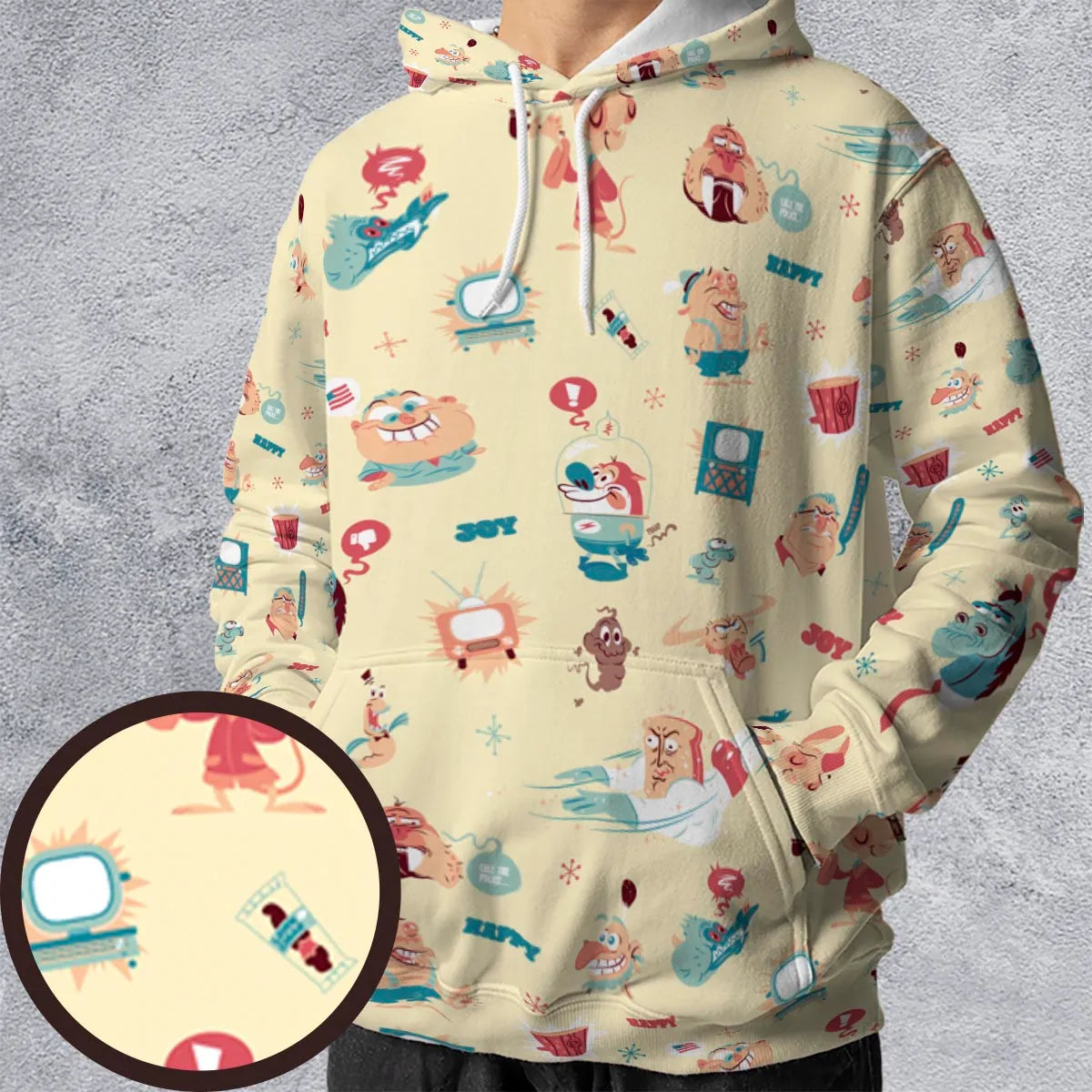 All-over Print Hoodie - QRFKLST7
