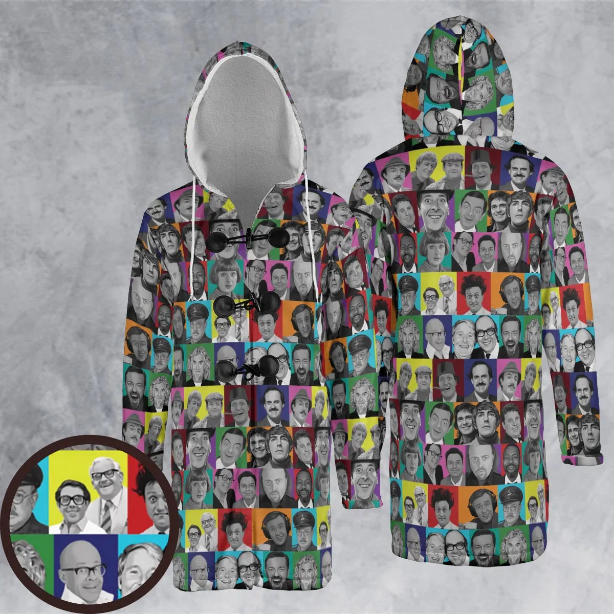 Hooded Cloak Coat - 3CK68HPB