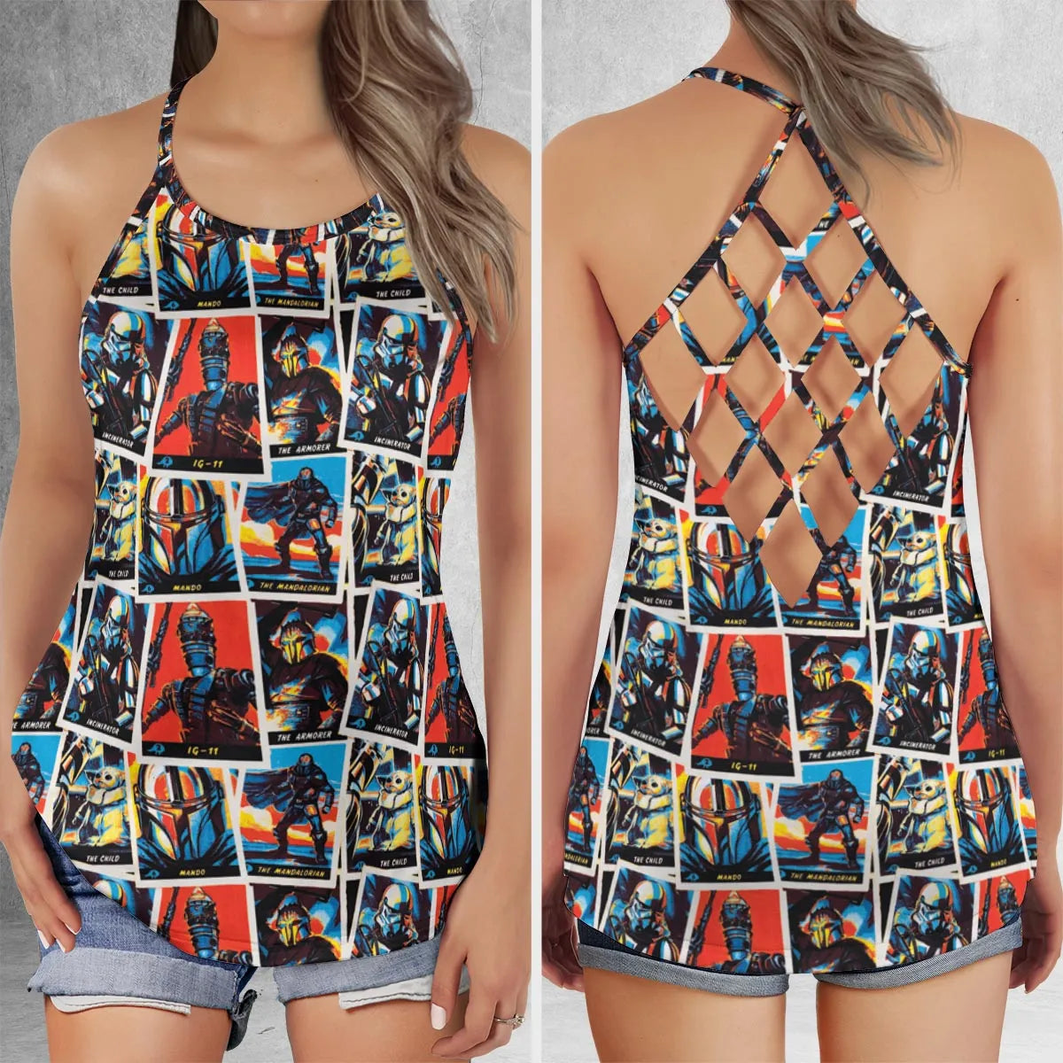 Criss Cross Tank Top - W858DVPU