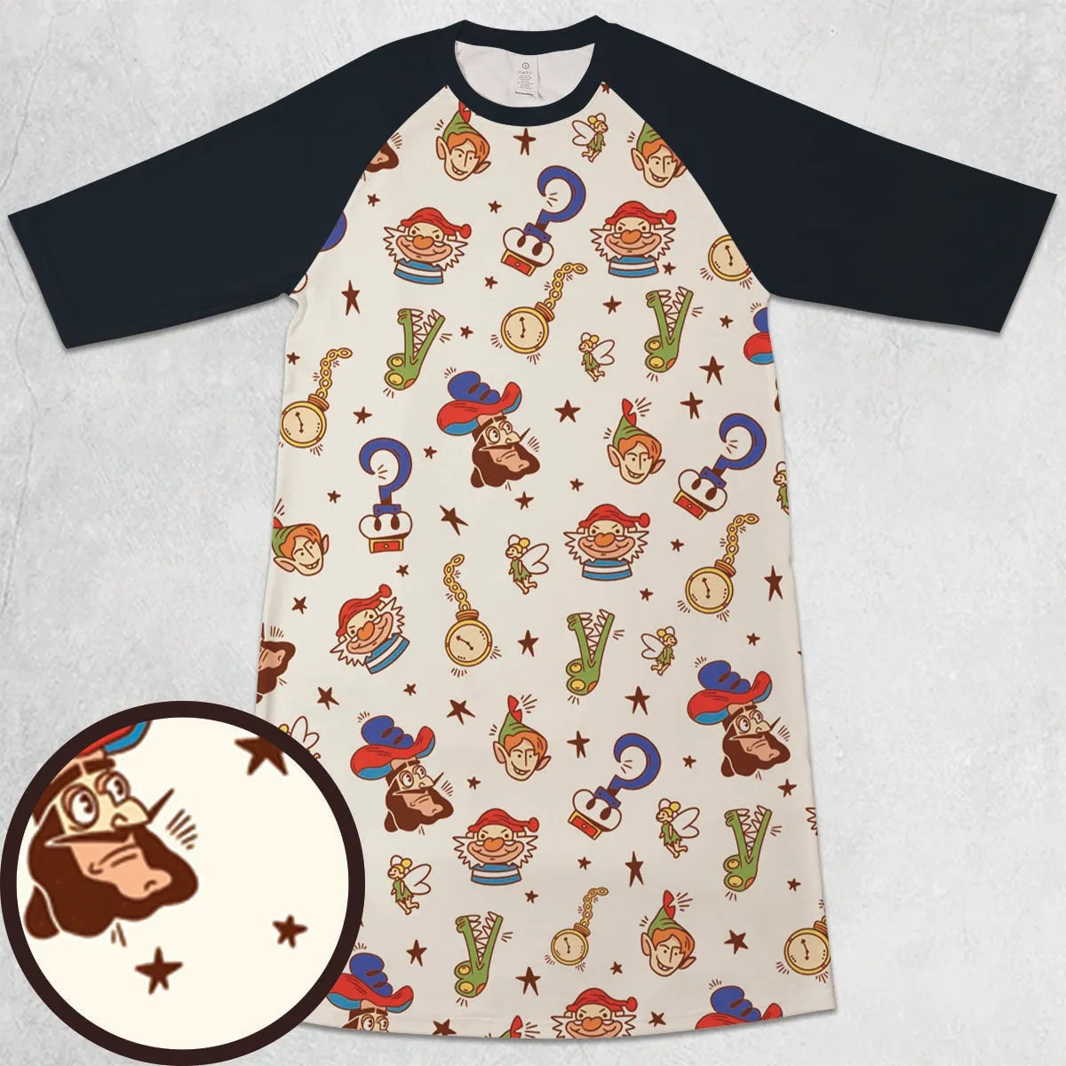 3/4 Sleeve Raglan Dress - P32QHJLK