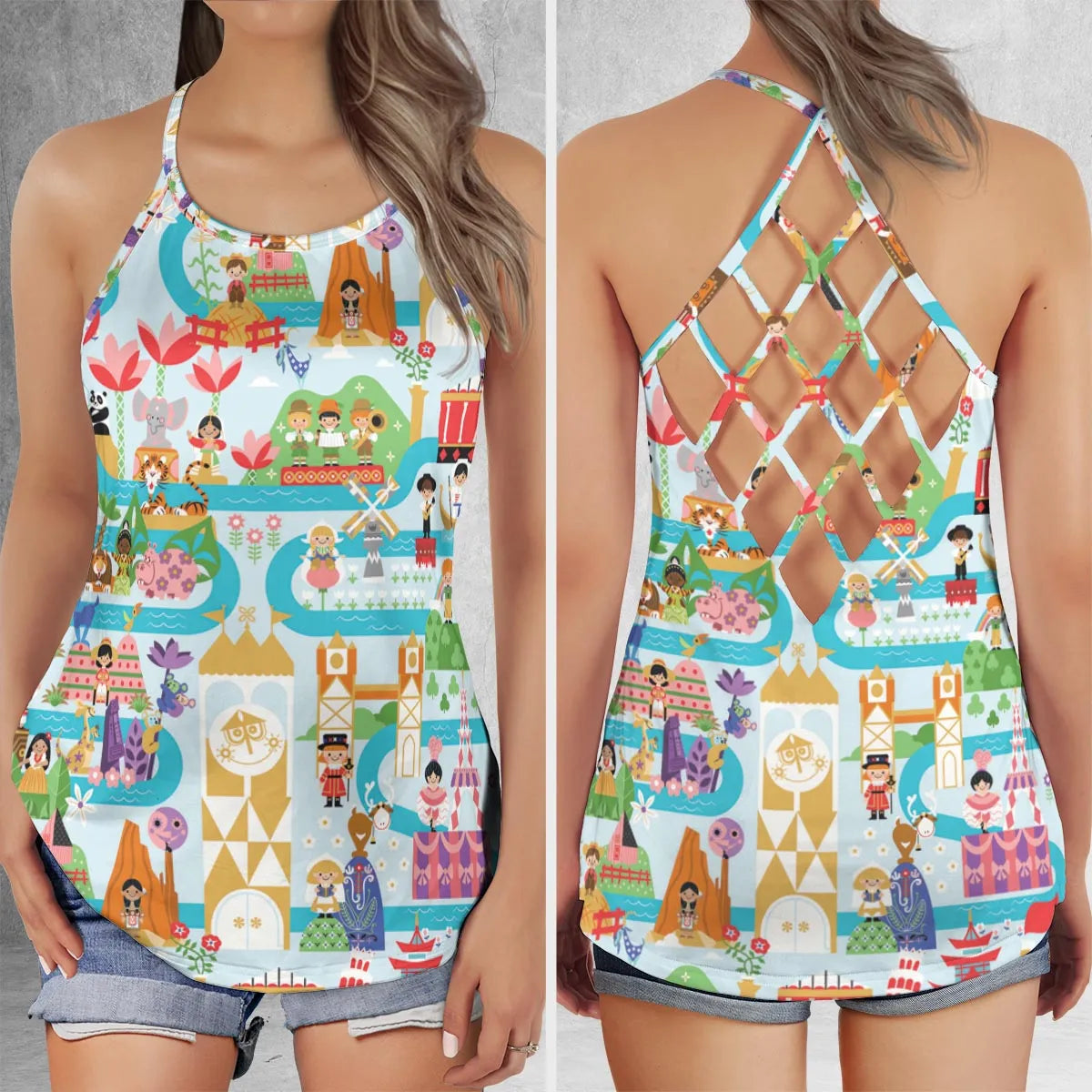 Criss Cross Tank Top - RNLX3973