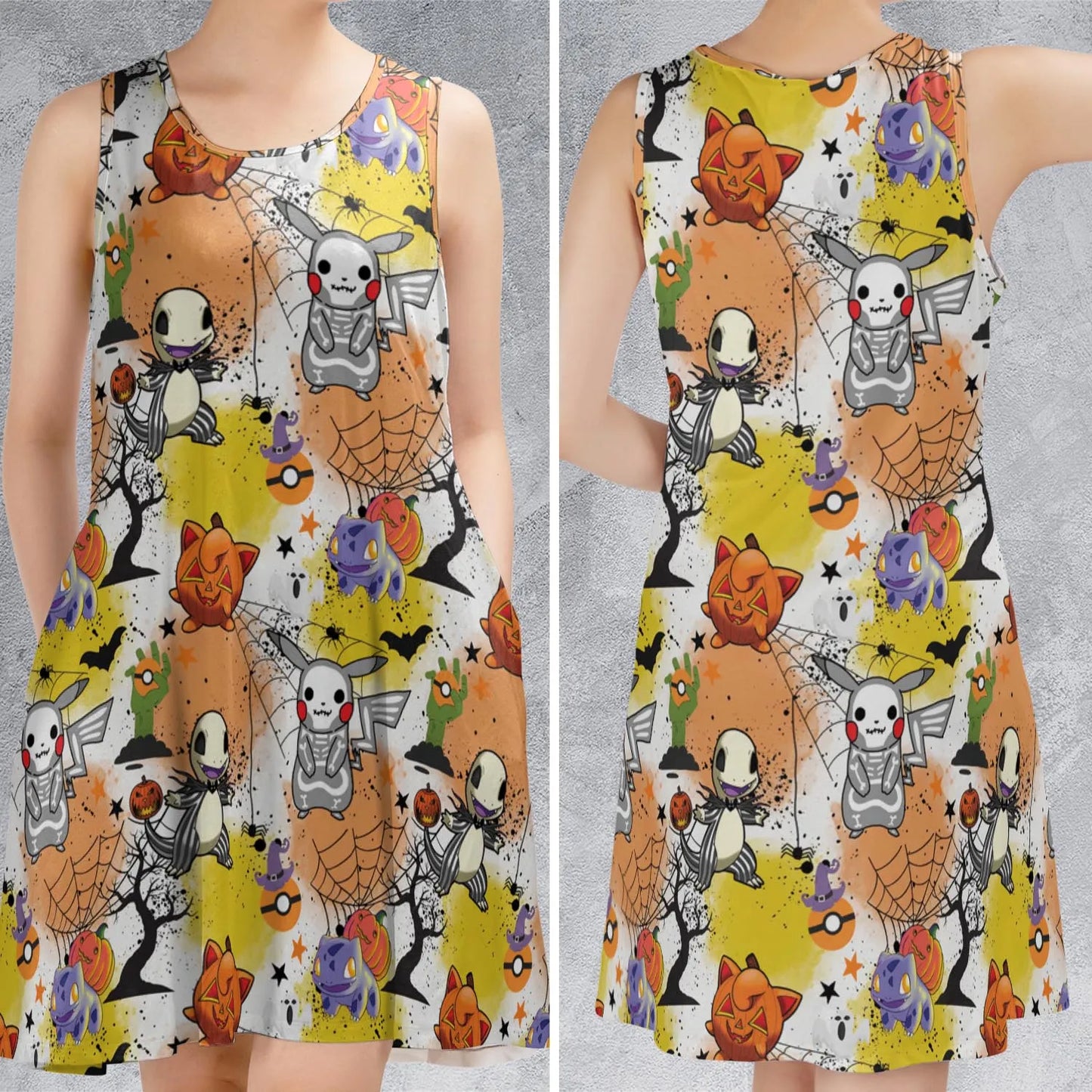 Sleeveless Dress - T39H3C49