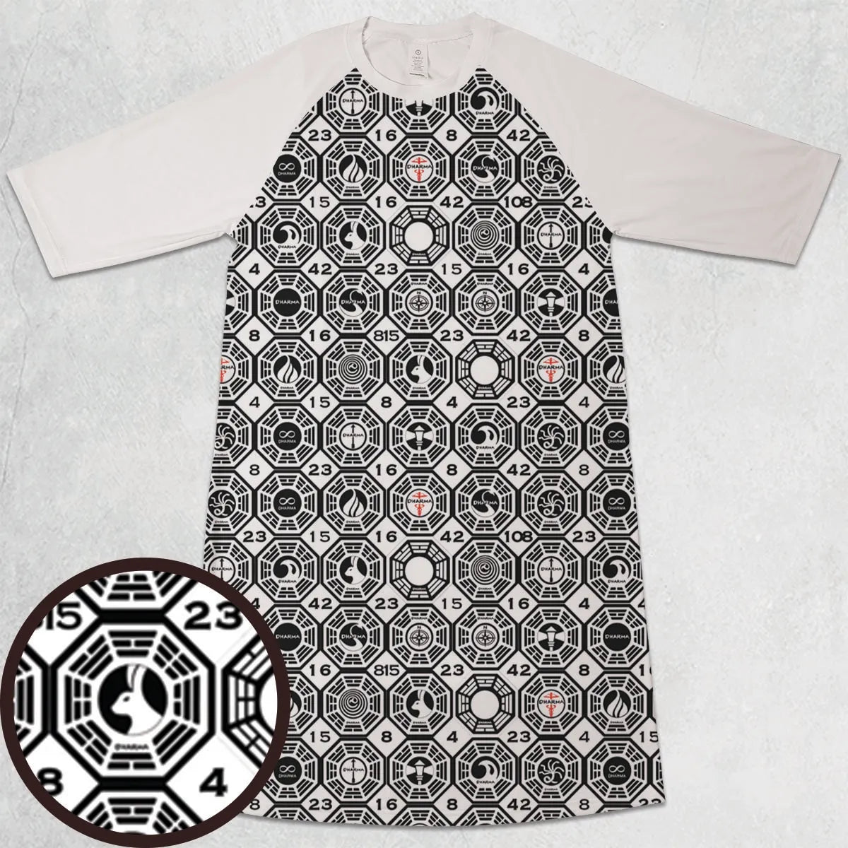 3/4 Sleeve Raglan Dress - NTYLEGG5