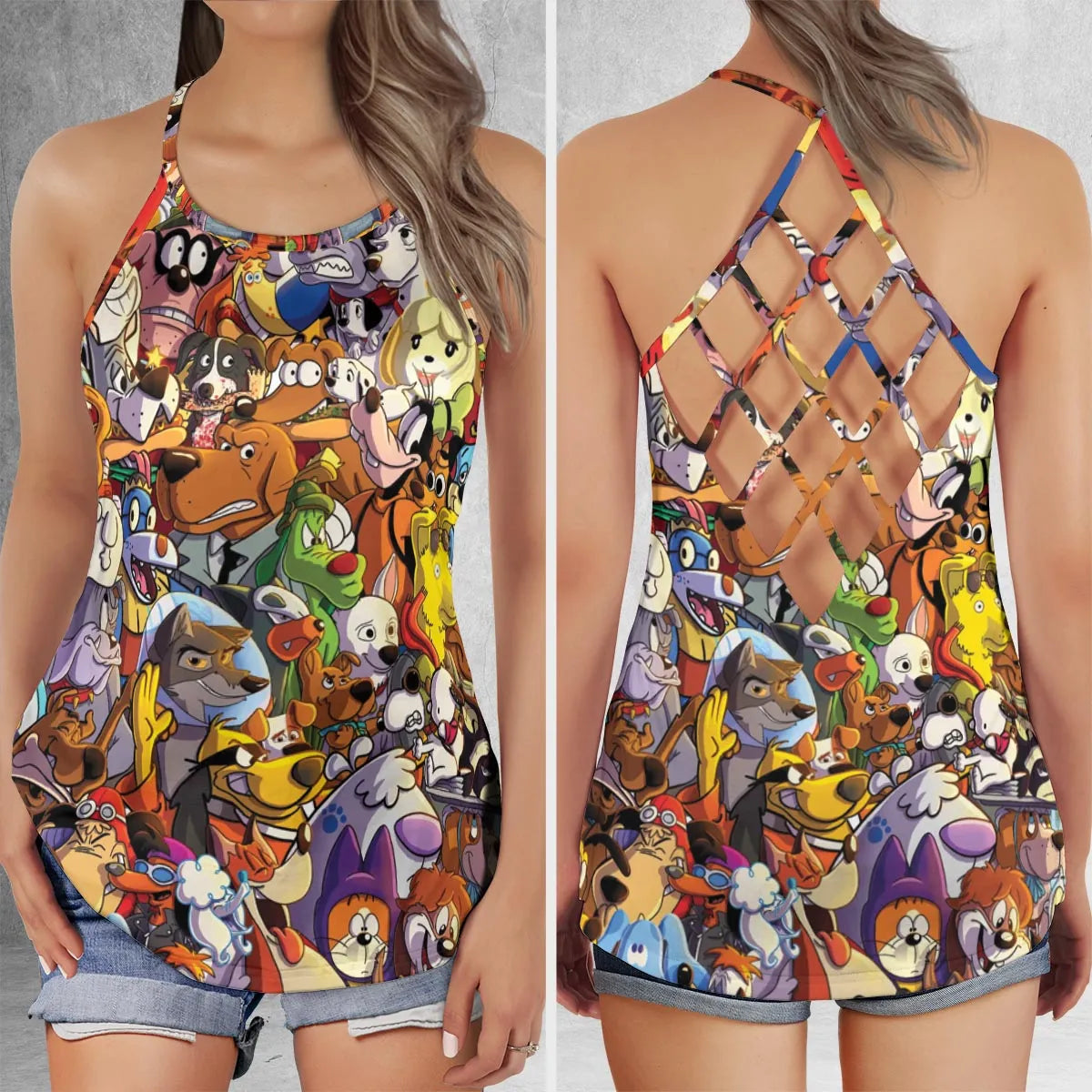 Criss Cross Tank Top - A52X1FS6