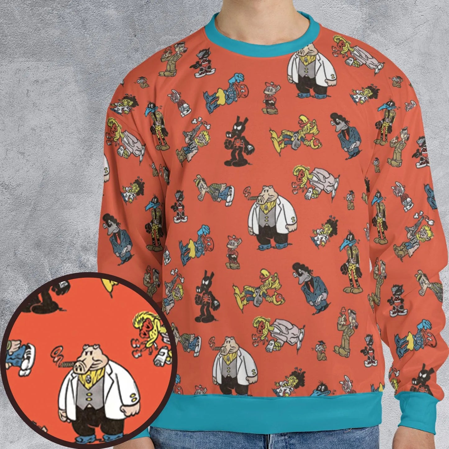 All-over Print Sweatshirt - 8D938TVU
