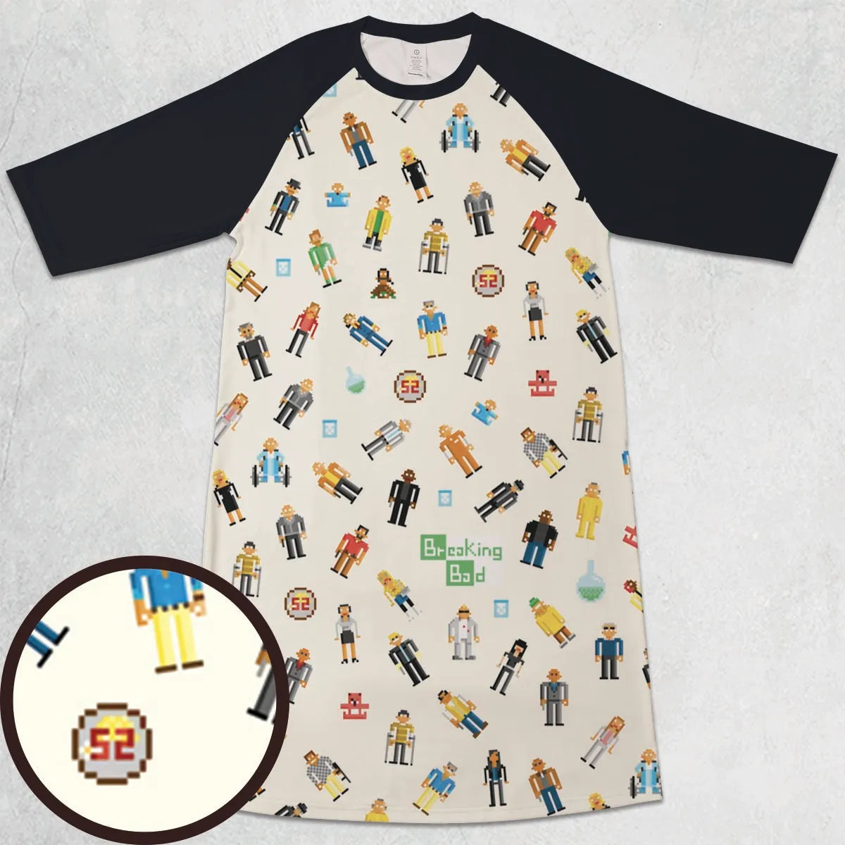 3/4 Sleeve Raglan Dress - TPKUWZZM