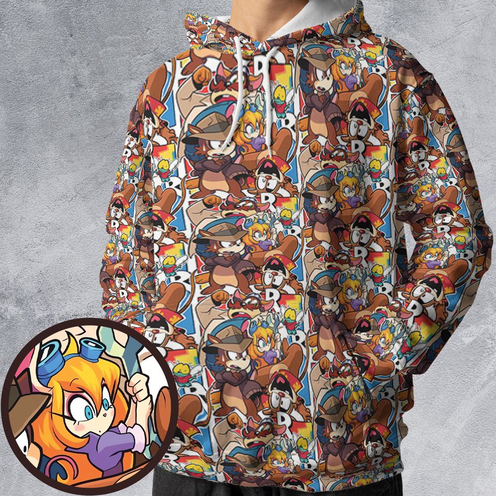 All-over Print Hoodie - EGS3BWSC -  - 1