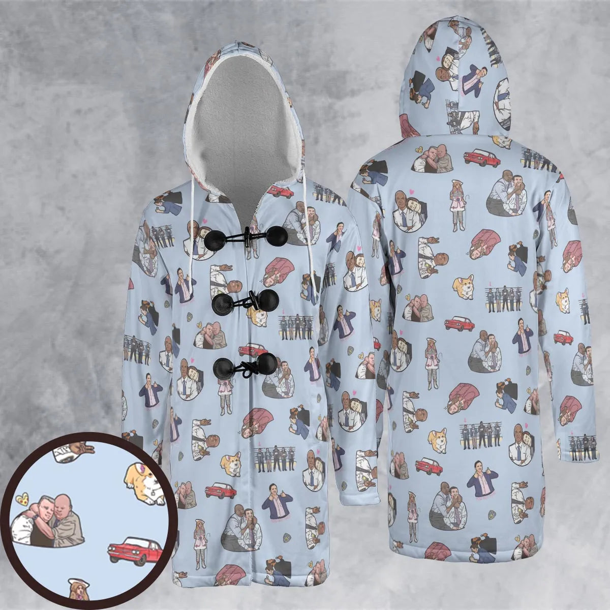 Hooded Cloak Coat - CQB62PBU