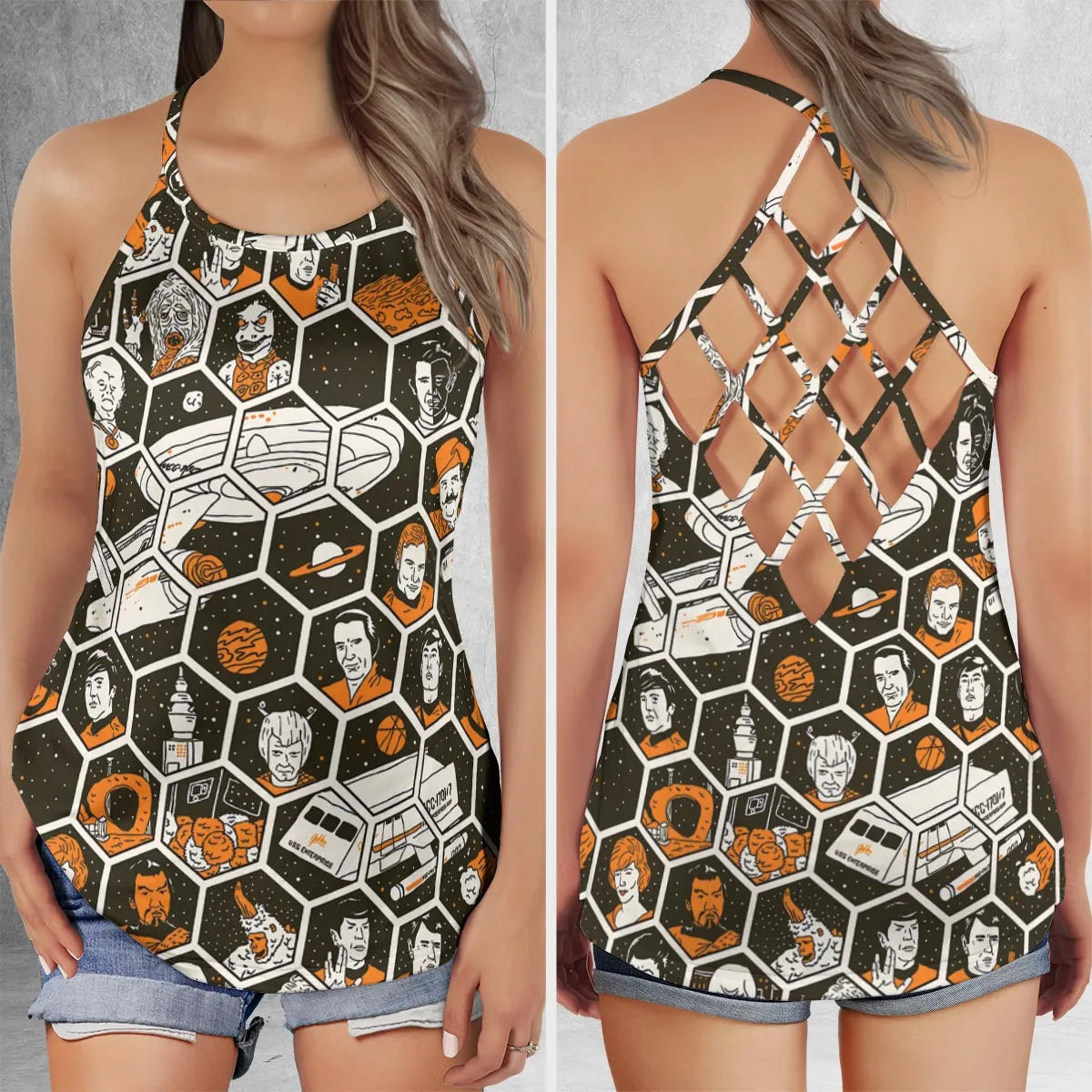 Criss Cross Tank Top - XM2TLEHP