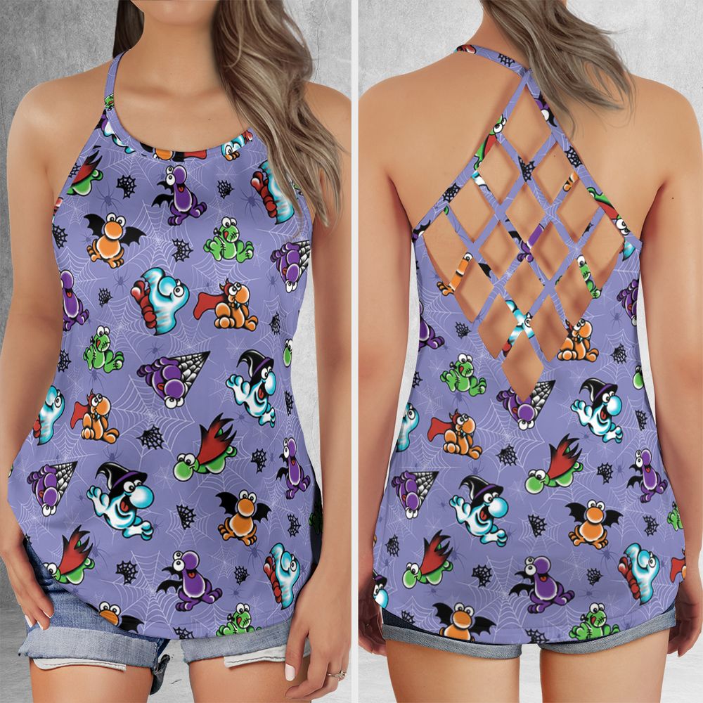 Criss Cross Tank Top - UBMH72UT -  - 1