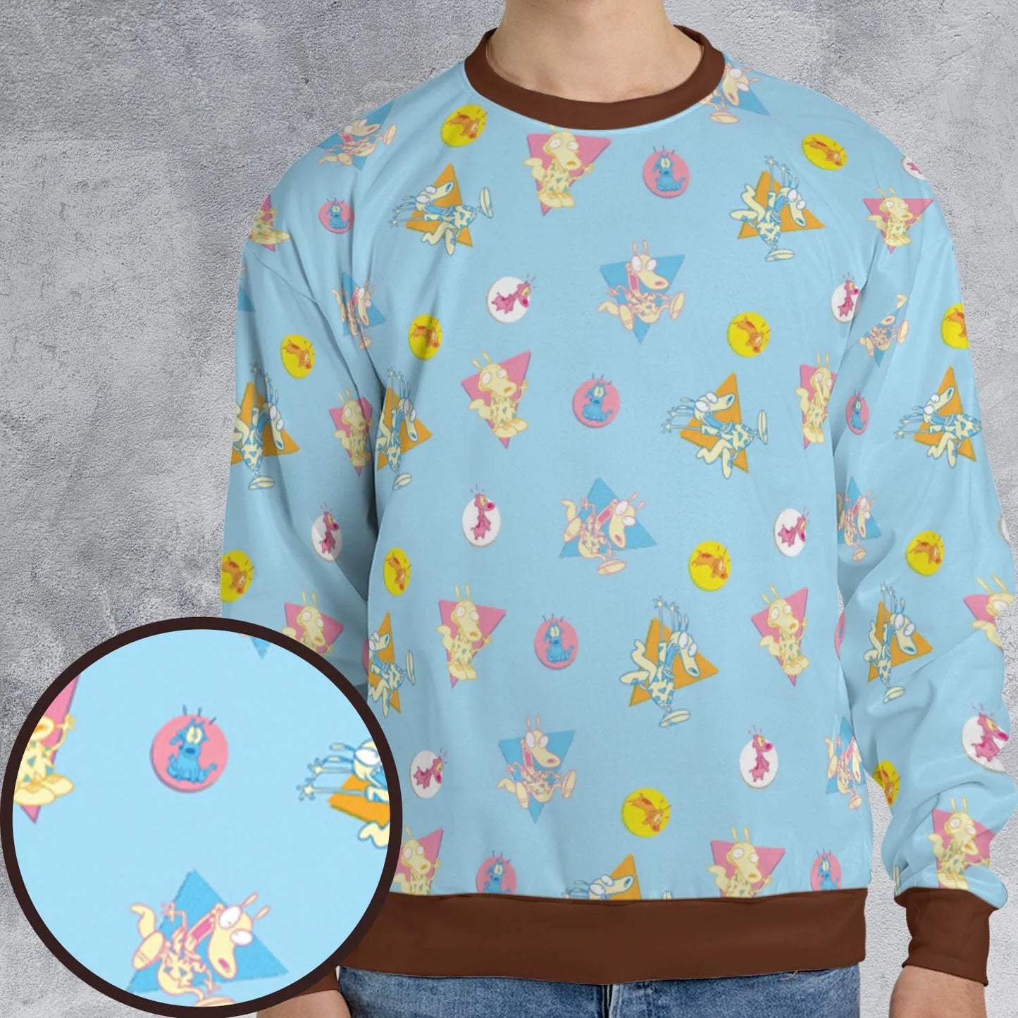All-over Print Sweatshirt - YJKHTQYE