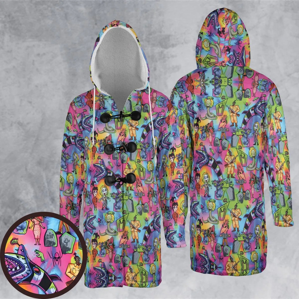 Hooded Cloak Coat - 4YE4LGFC