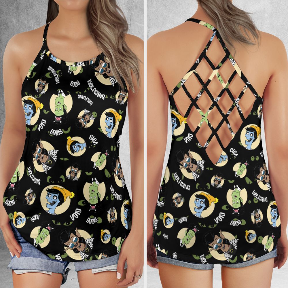 Criss Cross Tank Top - AKHLBTAZ -  - 1