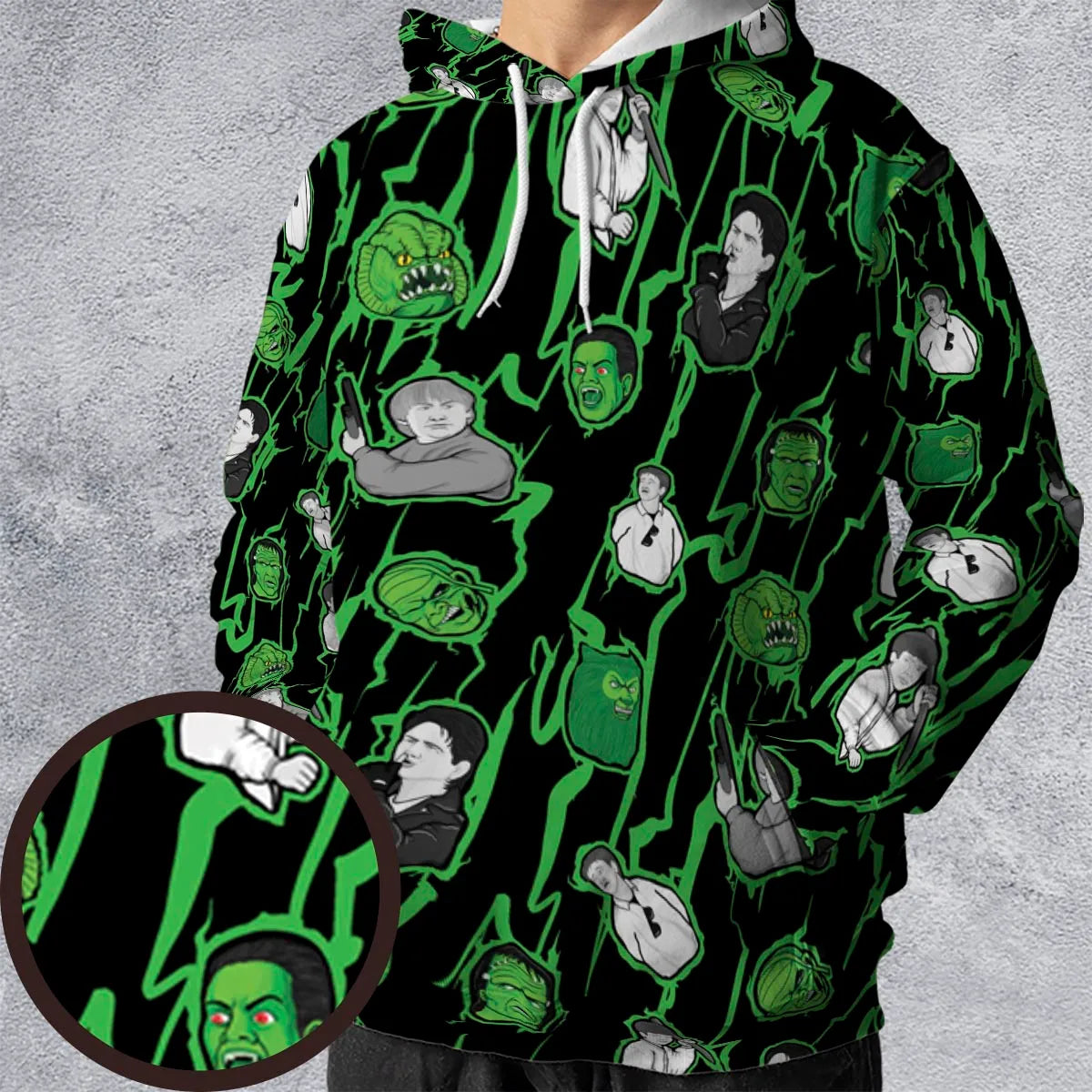 All-over Print Hoodie - XT16NUDE