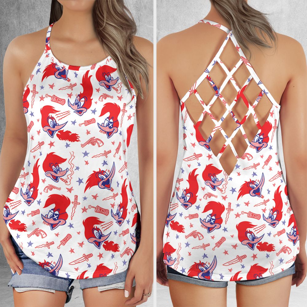 Criss Cross Tank Top - PARC3B7P -  - 1
