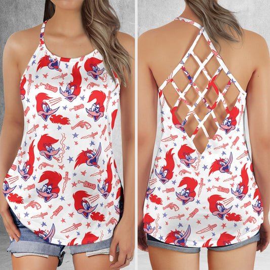 Criss Cross Tank Top - PARC3B7P -  - 1