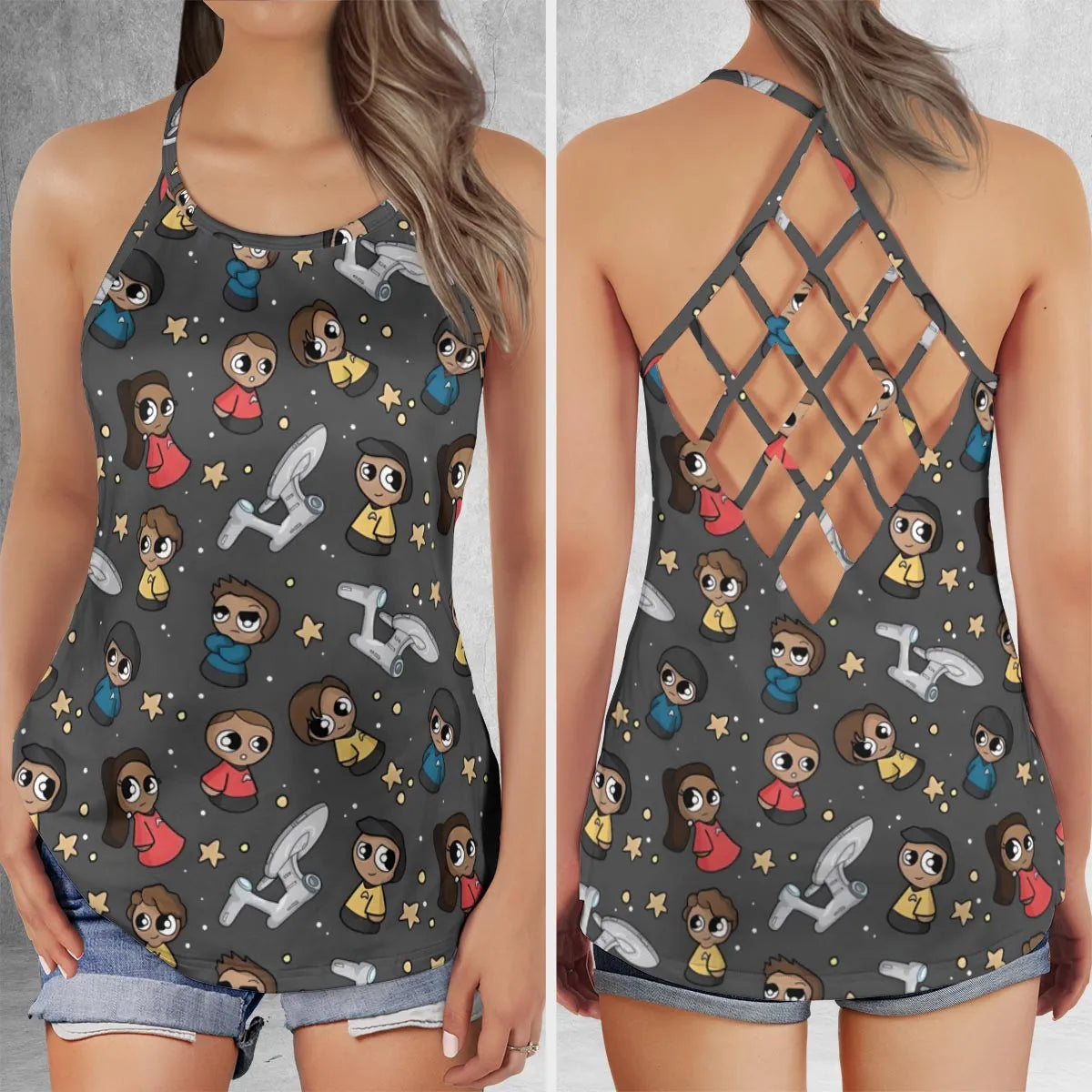 Criss Cross Tank Top - 1BS65Z12